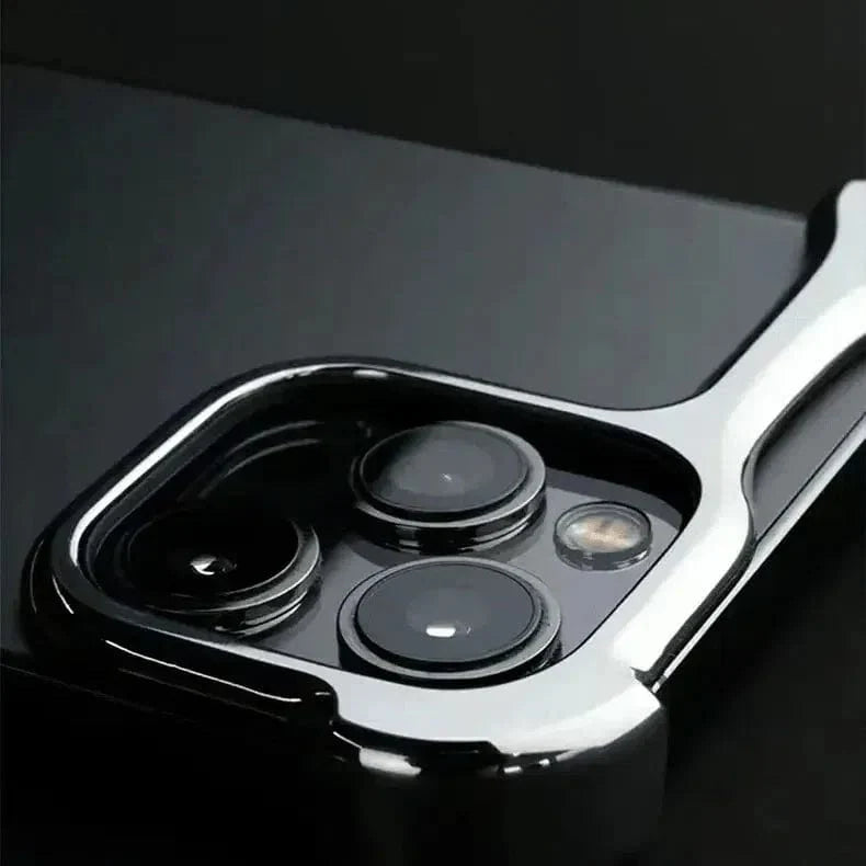 Minimalist Frame Bumper Case With Camera Lens Protector for Apple iPhone