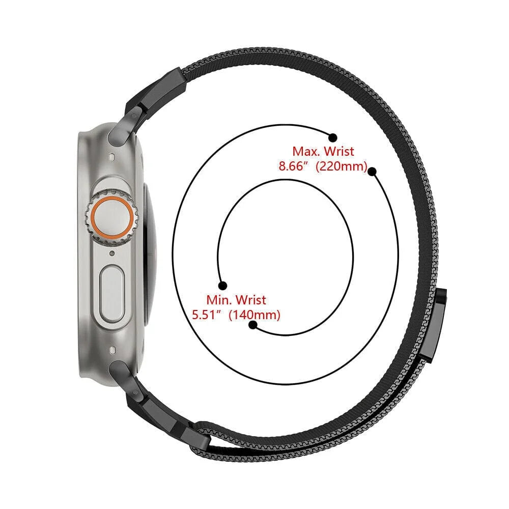 New Milanese Magnetic Band for Apple Watch 42 | 44 | 45 | Ultra 49 | 46mm S10