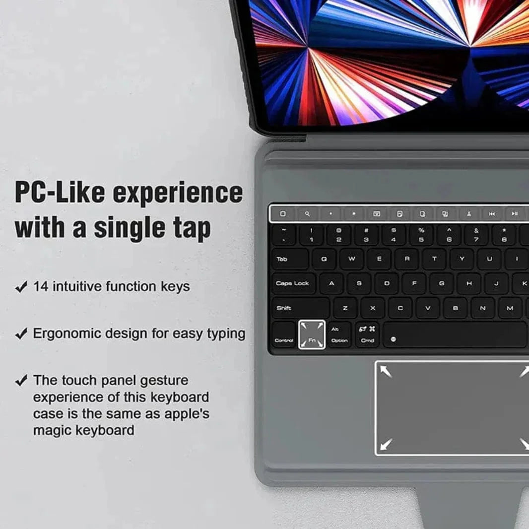 NILLKIN Bluetooth Keyboard Smart Cover for iPad Air 4 | Air 5 M1 | Air 6 M2 | Air 7 M3 | Pro (11-inch)
