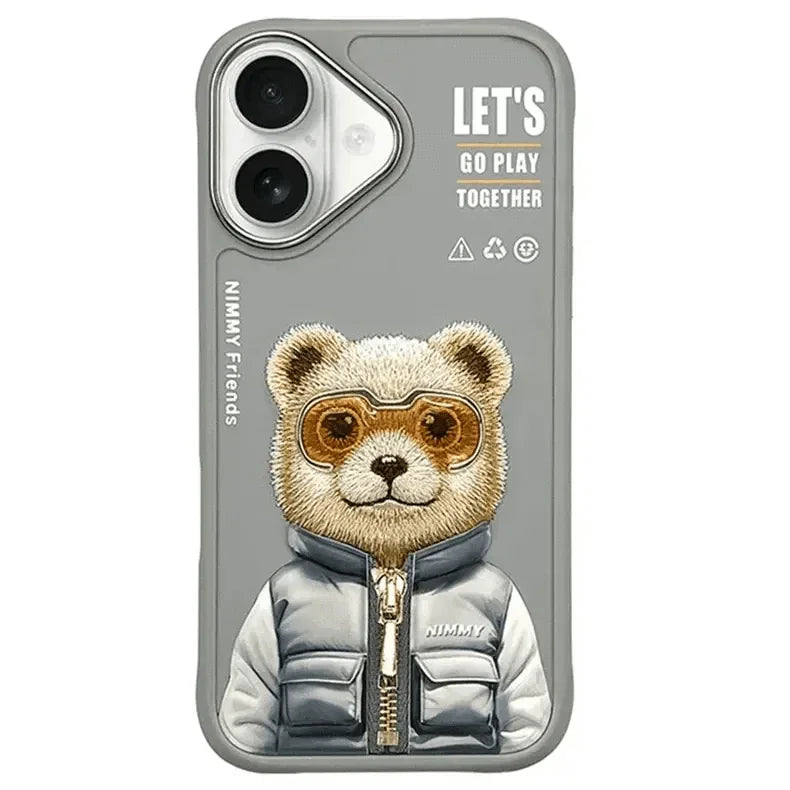 Nimmy 3D Embroided Hard Case for iPhone 16