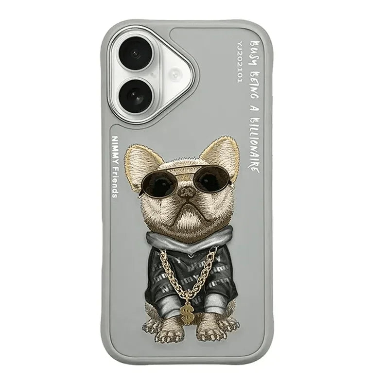 Nimmy 3D Embroided Hard Case for iPhone 16