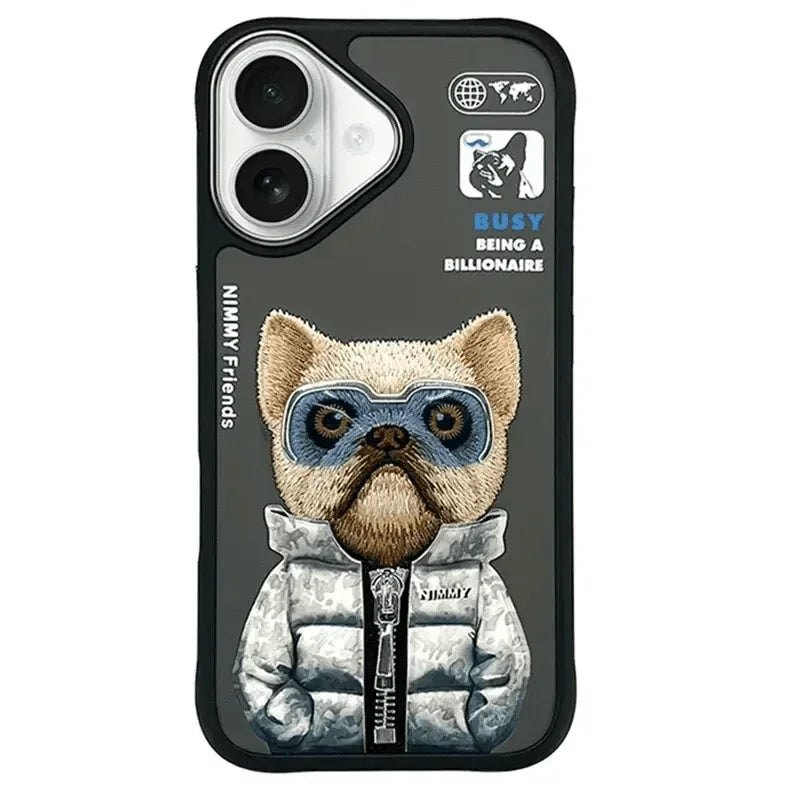 Nimmy 3D Embroided Hard Case for iPhone 16