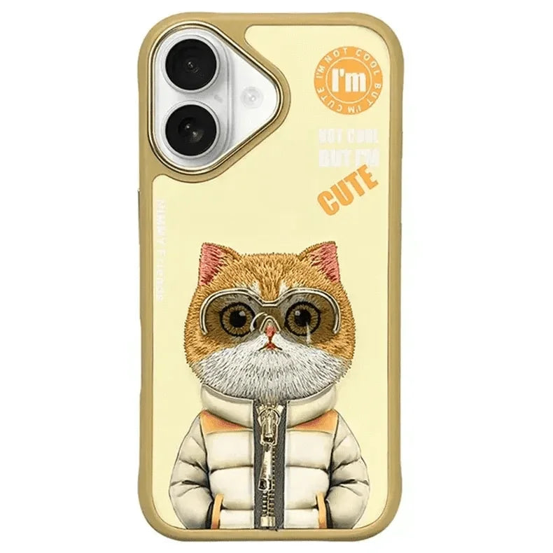 Nimmy 3D Embroided Hard Case for iPhone 16