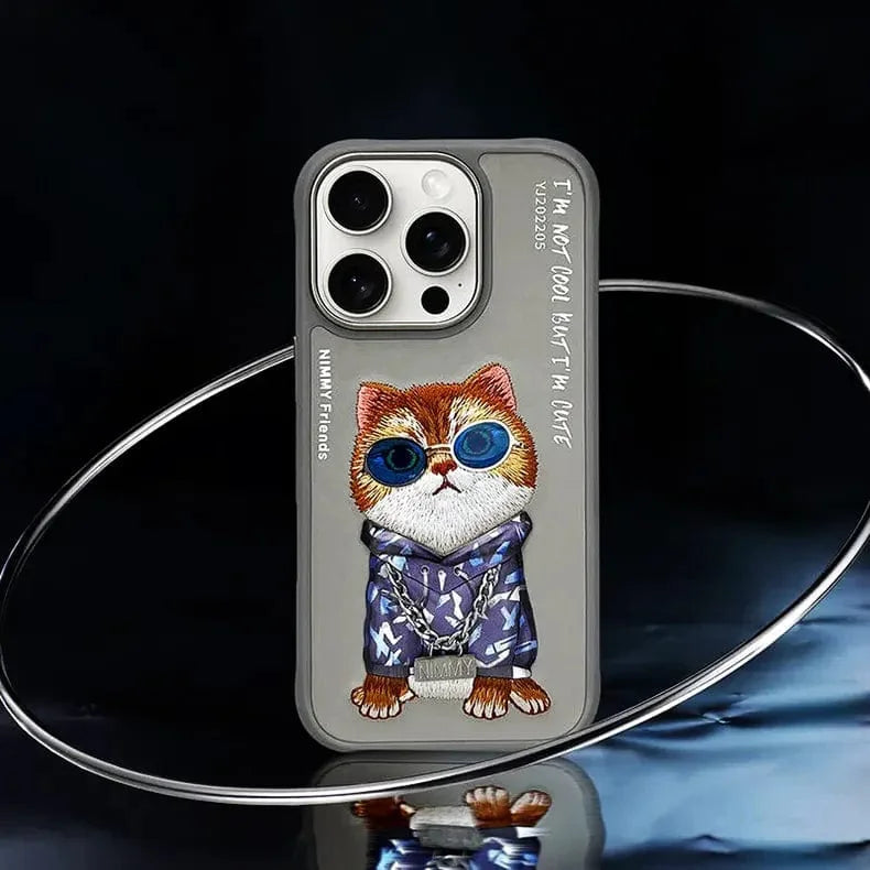Nimmy 3D Embroided Hard Case for iPhone 16