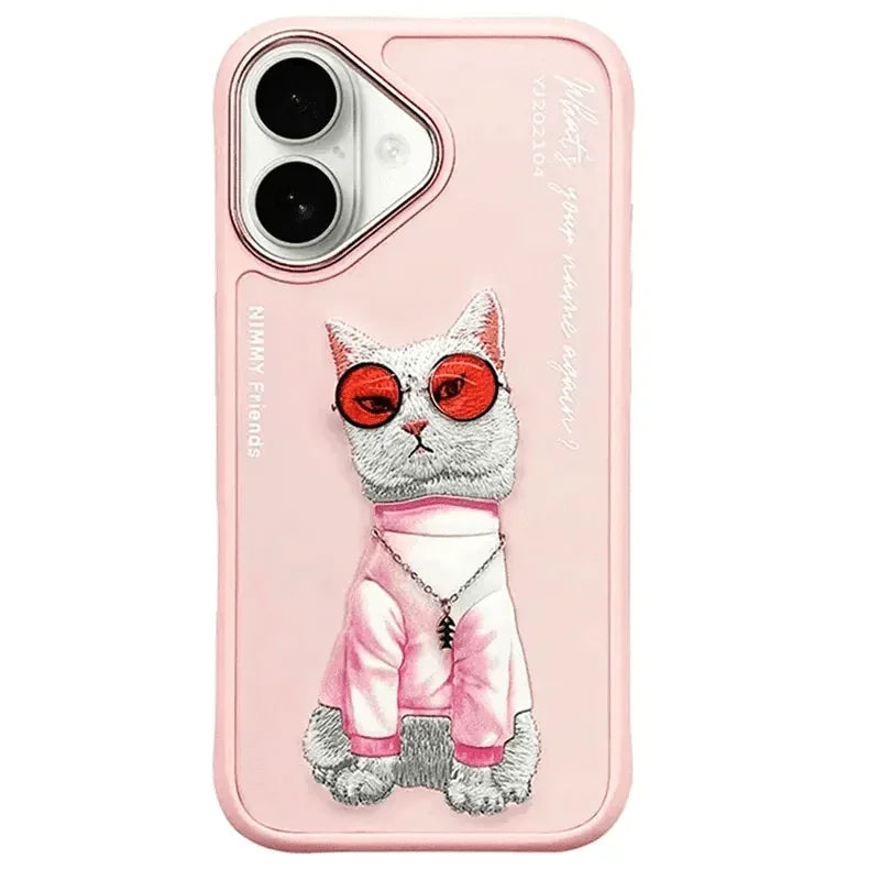 Nimmy 3D Embroided Hard Case for iPhone 16