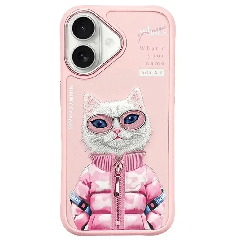 Nimmy 3D Embroided Hard Case for iPhone 16
