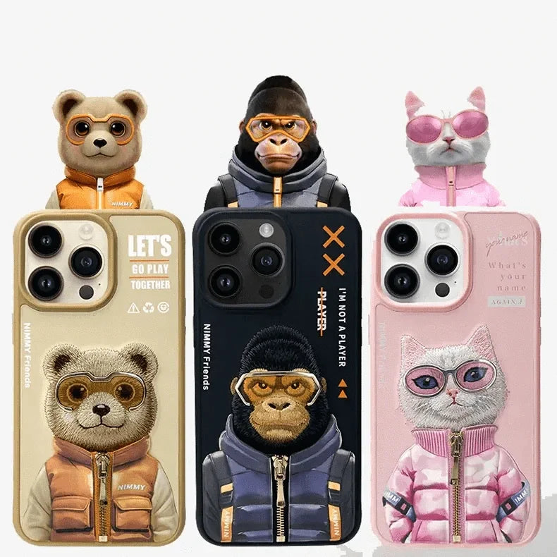 Nimmy 3D Embroided Hard Case for iPhone 16 Pro