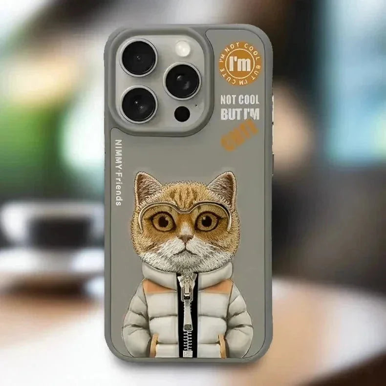 Nimmy 3D Embroided Hard Case for iPhone 16 Pro
