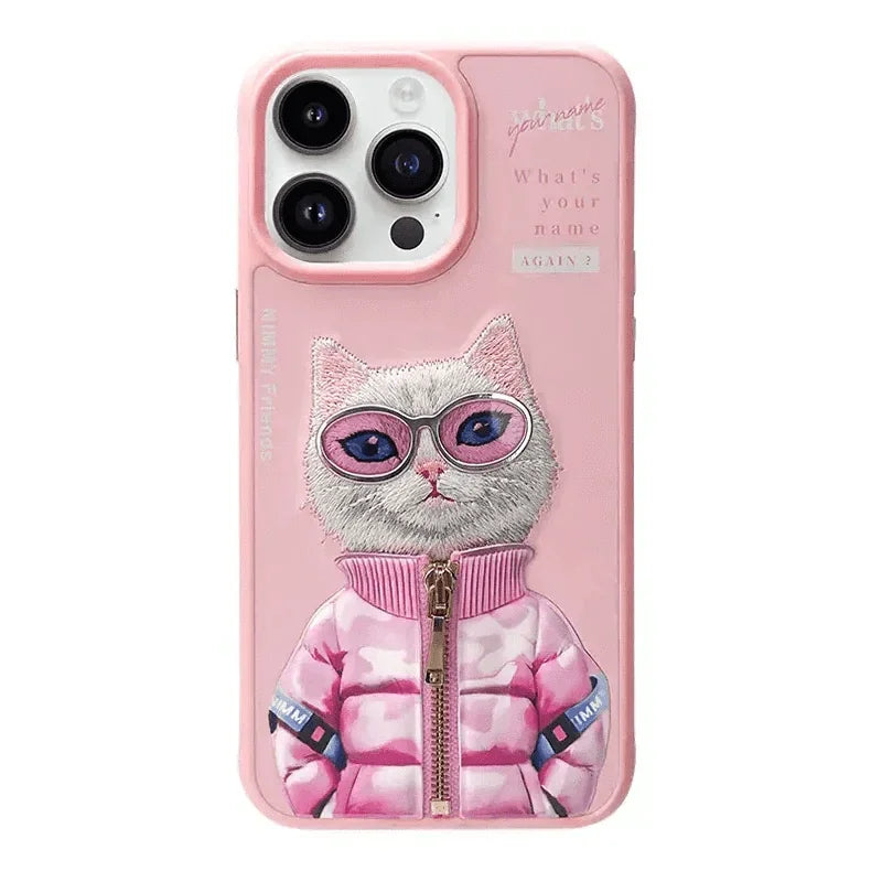 Nimmy 3D Embroided Hard Case for iPhone 16 Pro Max
