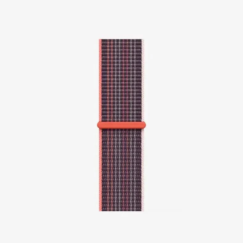 Nylon Velcro Sport Loop Watch Band for Apple Watch Watch Bands 42mm | 44mm | 45mm | Ultra 49mm / Elderberry