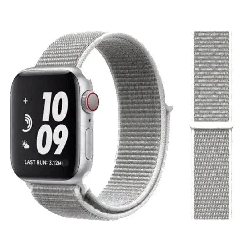 Nylon Velcro Sport Loop Watch Band for Apple Watch Watch Bands 42mm | 44mm | 45mm | Ultra 49mm / Pearl