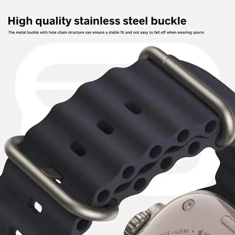 Ocean Silicone Band for Apple Watch 42 | 44 | 45 | Ultra 49 | 46mm S10