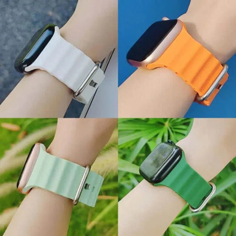 Ocean Silicone Soft Sport Watch Band for Apple Watch