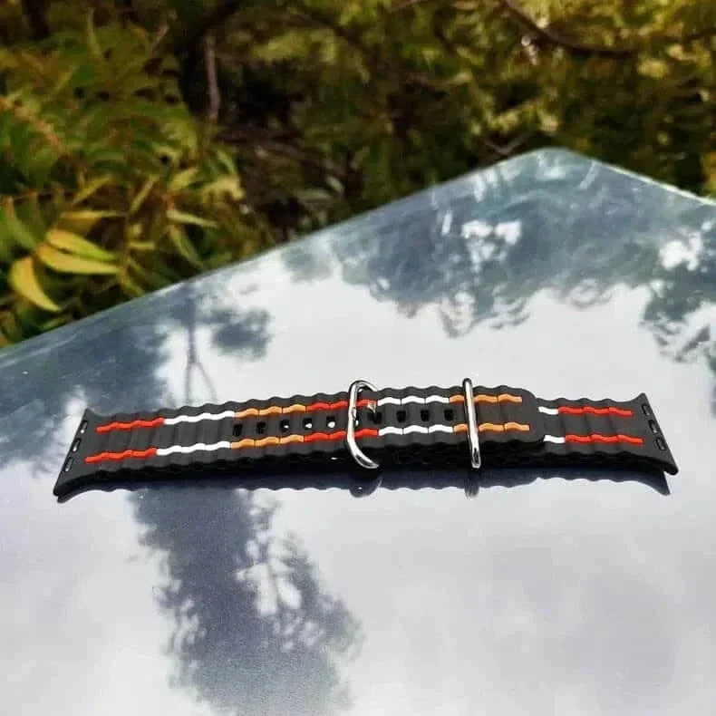 Ocean Silicone Sport Soft Band for Apple Watch 42 | 44 | 45 | Ultra 49 | 46mm S10