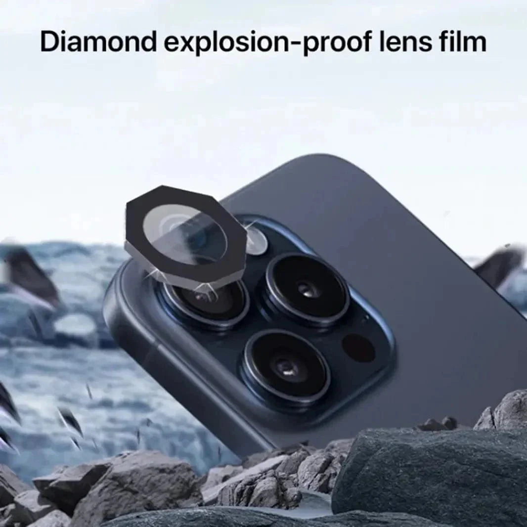 Octagonal Camera Lens Protector aluminum alloy Ring for iPhone 16 | 16 Plus