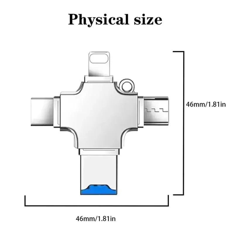 OTG 3.0 USB Flash Driver Micro SD TF Type C Memory Card Reader