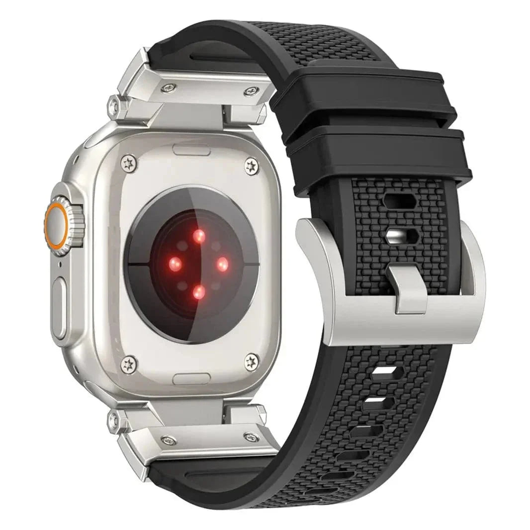 Outdoor Waterproof Rubber Sports Band for Apple Watch 42 | 44 | 45 | Ultra 49 | 46mm S10