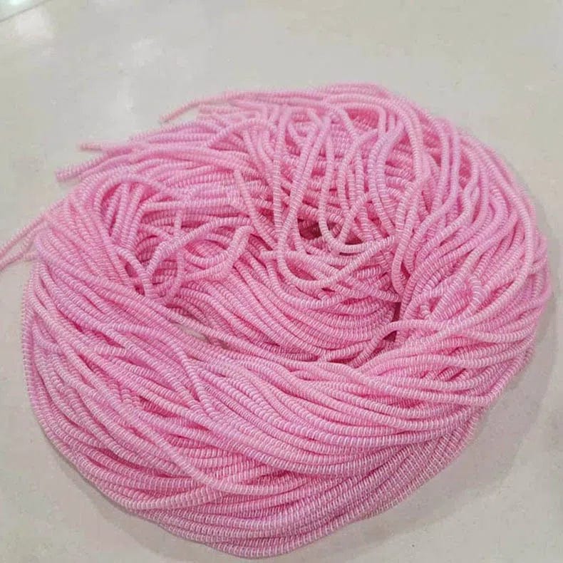 [ Pack of 3 ] Spiral Charger Cable Protector Data Wire Saver for Charging Cable ( 1.5 Meter ) Cable Management Pink / Dual Color