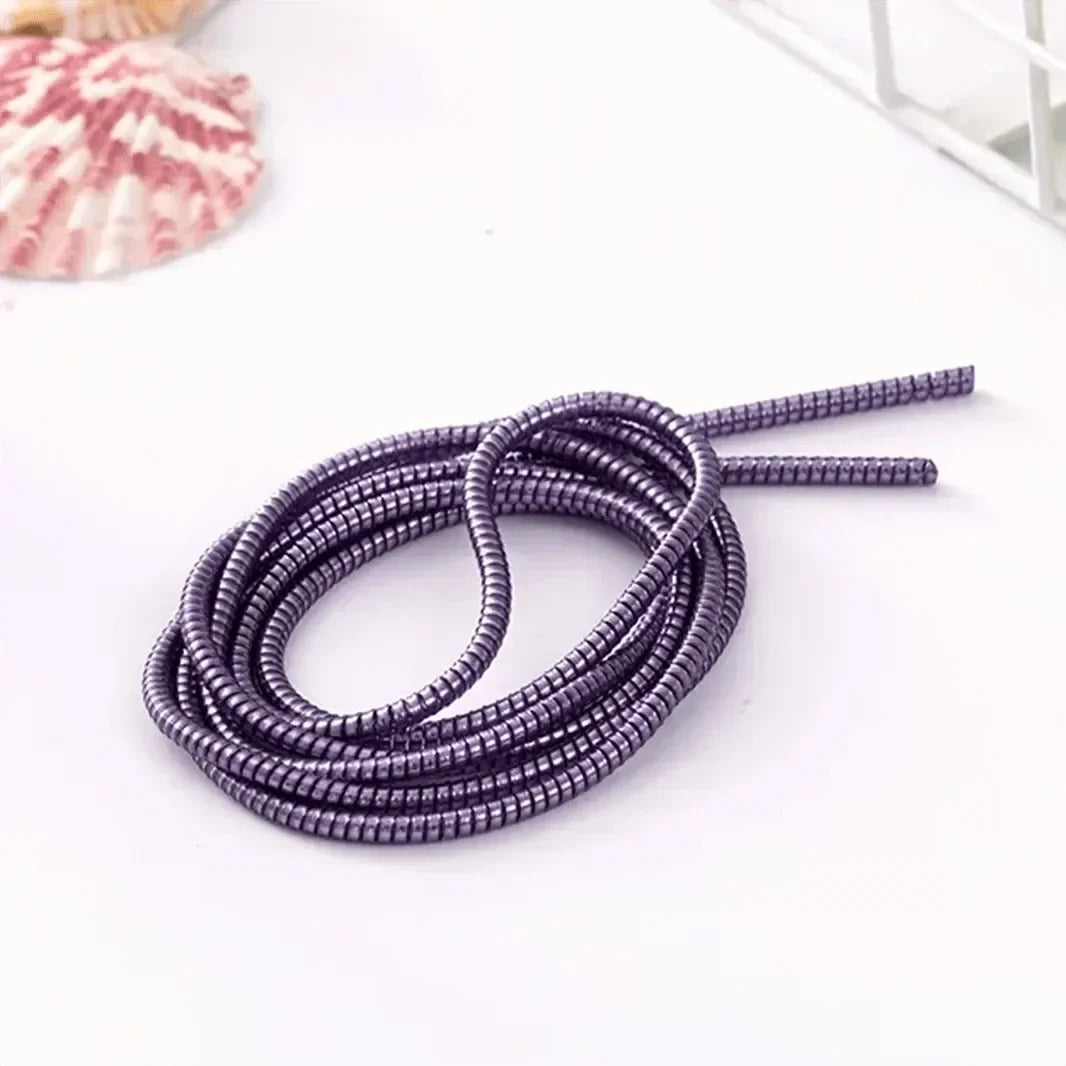 [ Pack of 3 ] Spiral Charger Cable Protector Data Wire Saver for Charging Cable ( 1.5 Meter )