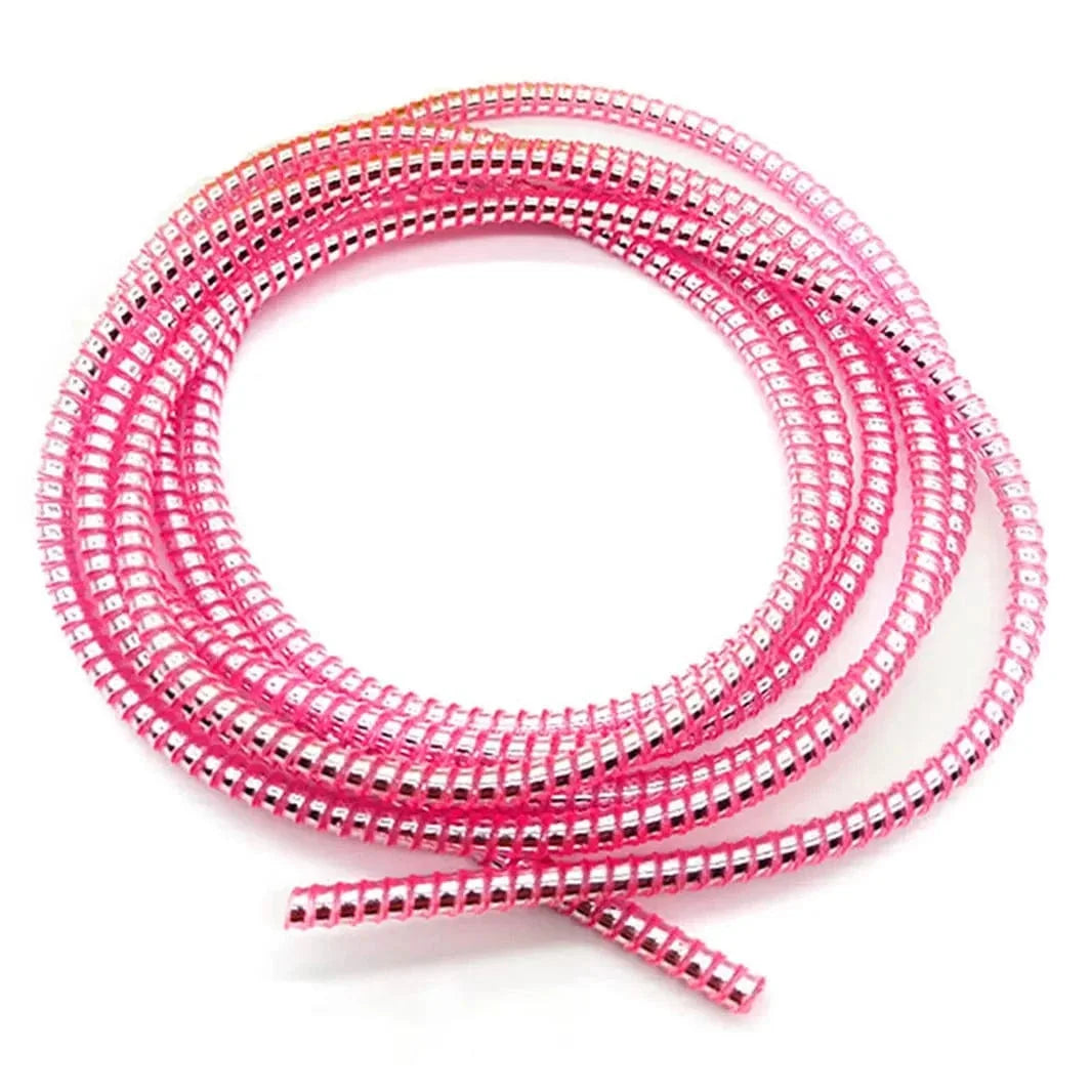 [ Pack of 3 ] Spiral Charger Cable Protector Data Wire Saver for Charging Cable ( 1.5 Meter )