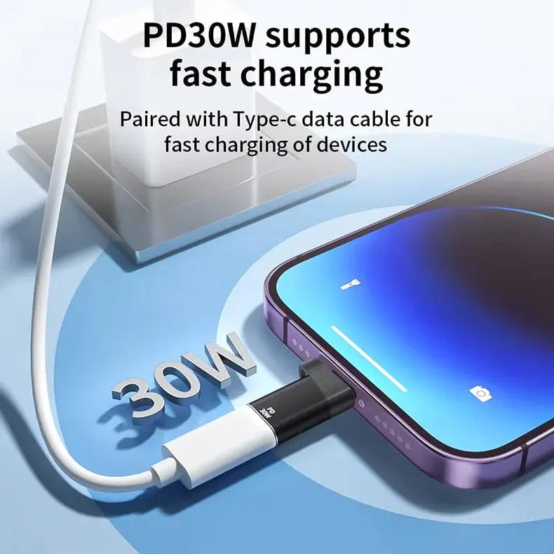 PD 30W Type C / Lightning Adapter OTG Converter