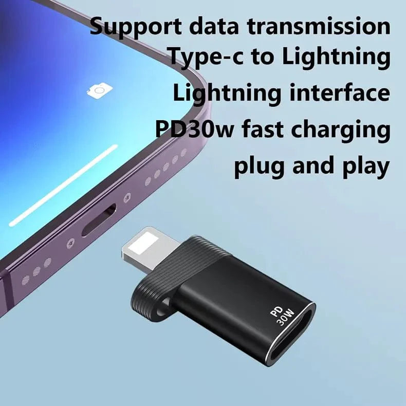 PD 30W Type C / Lightning Adapter OTG Converter