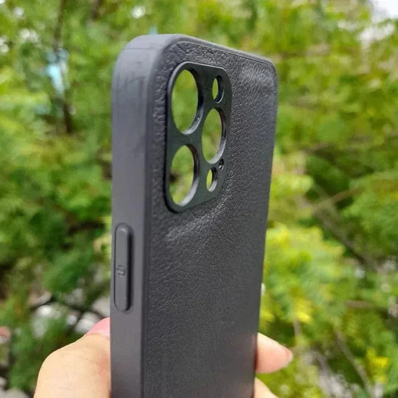 Pebble PU Leather Hard Case for iPhone 12