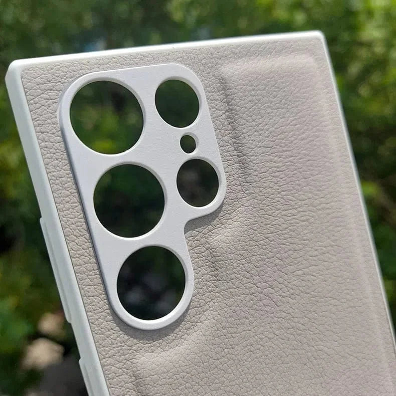 Pebble PU Leather Hard Case for Samsung S21 Plus