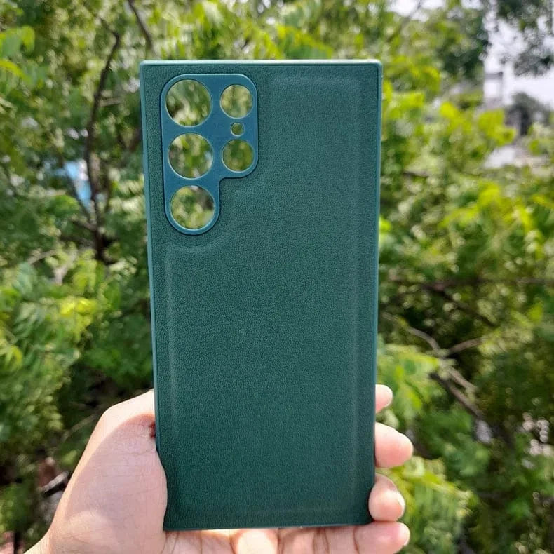 Pebble PU Leather Hard Case for Samsung S21 Plus