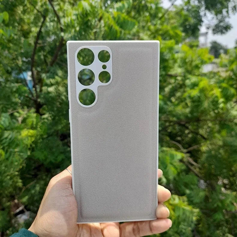 Pebble PU Leather Hard Case for Samsung S21 Plus