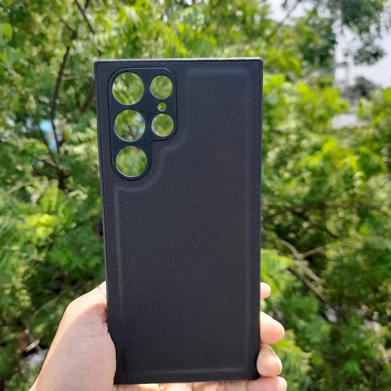 Pebble PU Leather Hard Case for Samsung S21 Plus