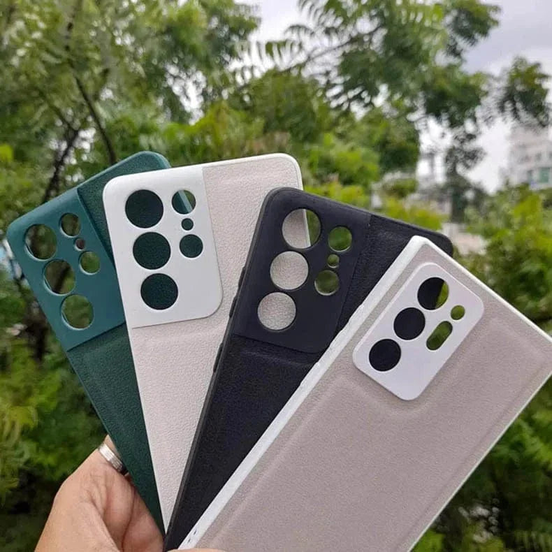 Pebble PU Leather Hard Case for Samsung S22 Plus