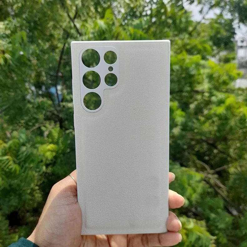 Pebble PU Leather Hard Case for Samsung S22 Plus