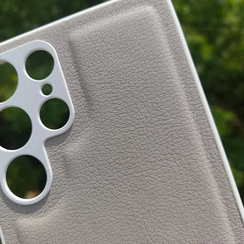 Pebble PU Leather Hard Case for Samsung S22 Plus