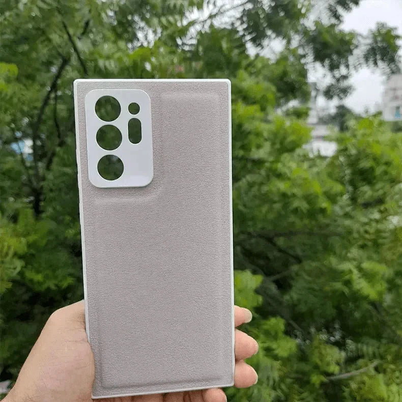 Pebble PU Leather Hard Case for Samsung S22 Plus