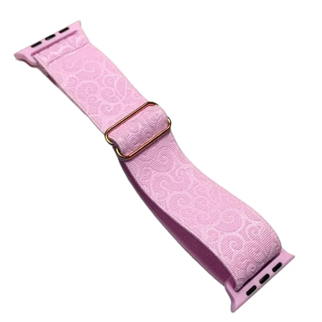 Textured Nylon Soft Elastic Adjustable Band for Apple Watch 38 | 40 | 41 | 42mm S10 Straps & Bands