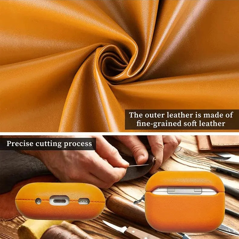 PU Leather Dual Layer Hard Cover for Airpods Pro | Pro 2