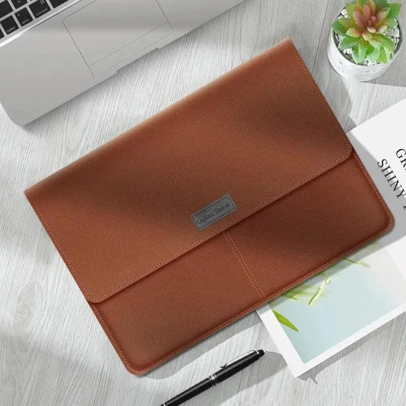 PU Leather Envelope Portfolio Laptop Sleeve Bag