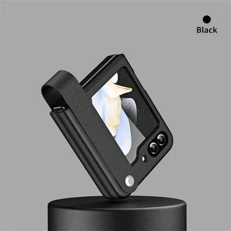 PU Leather Hand Strap Matte Hard Case for Samsung Z Flip5