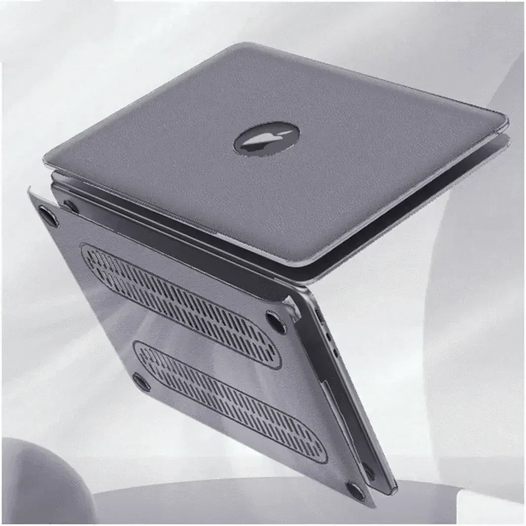 PU Leather Texture Hard Shell Cover for MacBook Pro 13 (Late 2016-2019) | 2020 | M1 | M2 (13.3-inch)