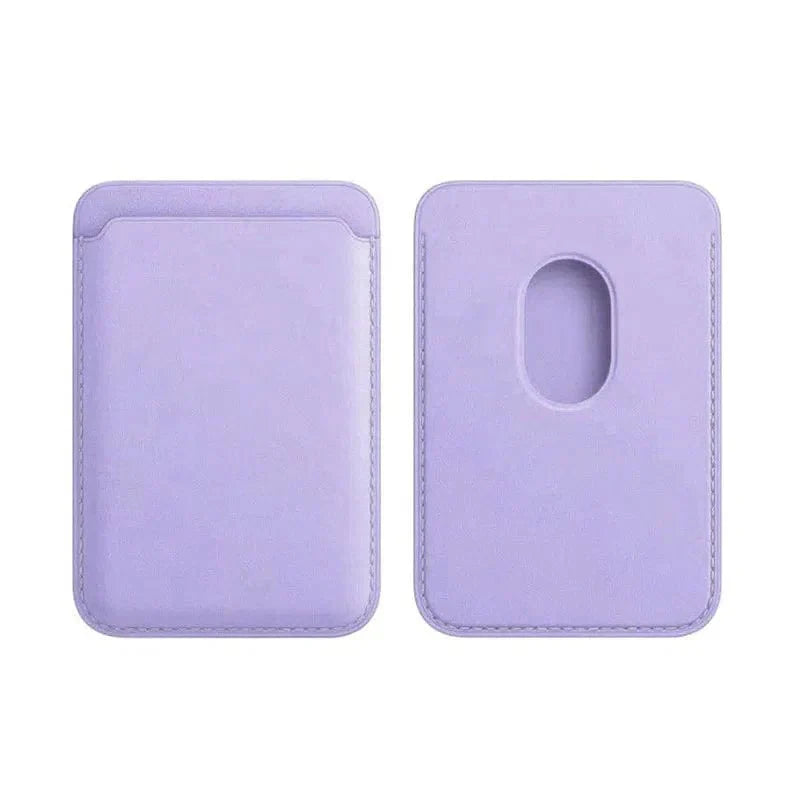 PU Magnetic Card Wallet Holder with MagSafe for Apple iPhone