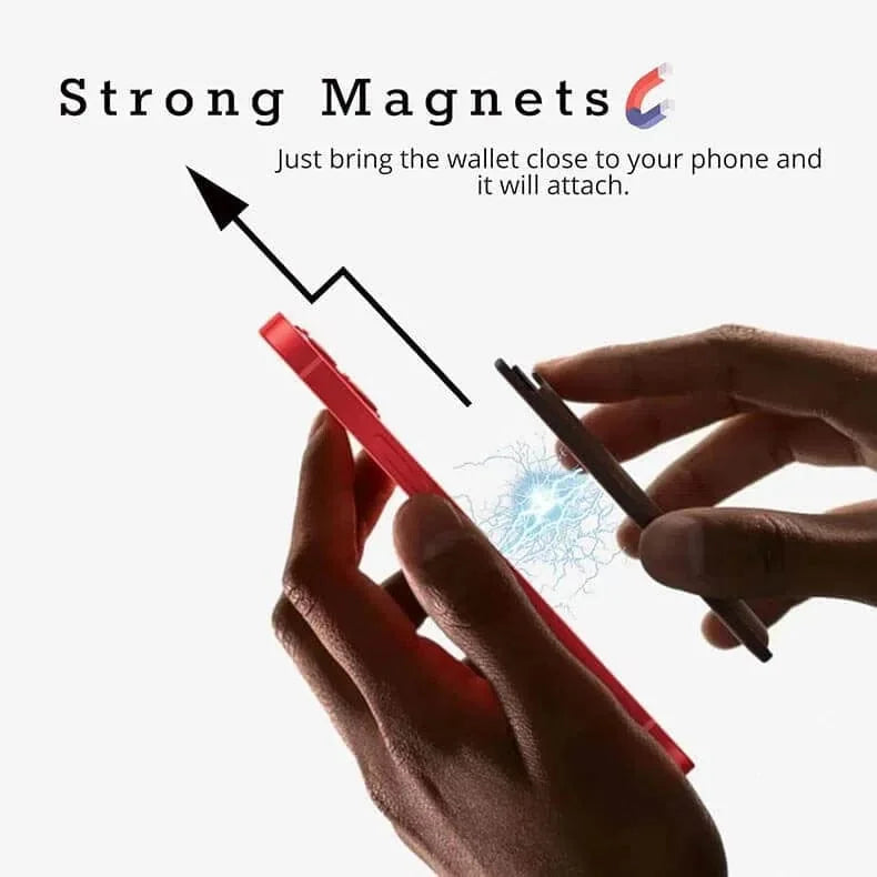 PU Magnetic MagSafe Card Wallet for iPhone