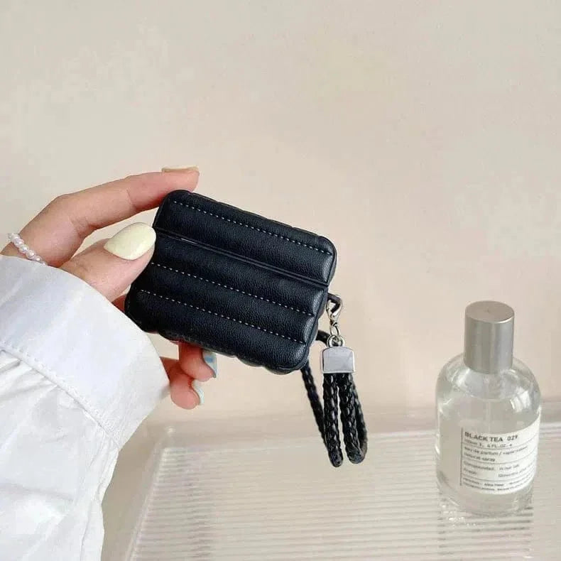 Puffy Pebble Leather Dual Layer Hard Cover for Airpods Pro | Pro 2