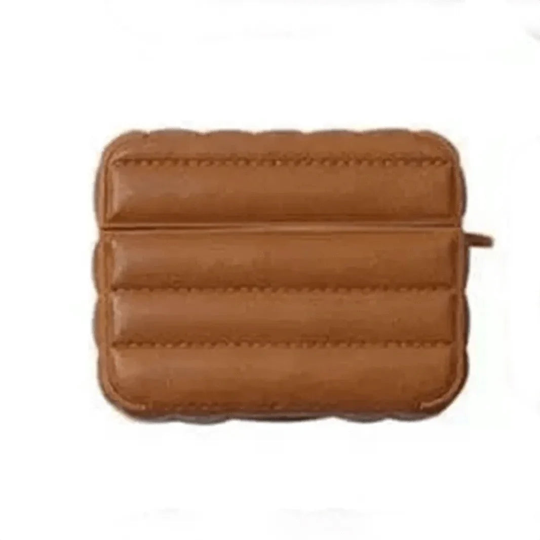 Puffy Pebble Leather Dual Layer Hard Cover for Airpods Pro | Pro 2