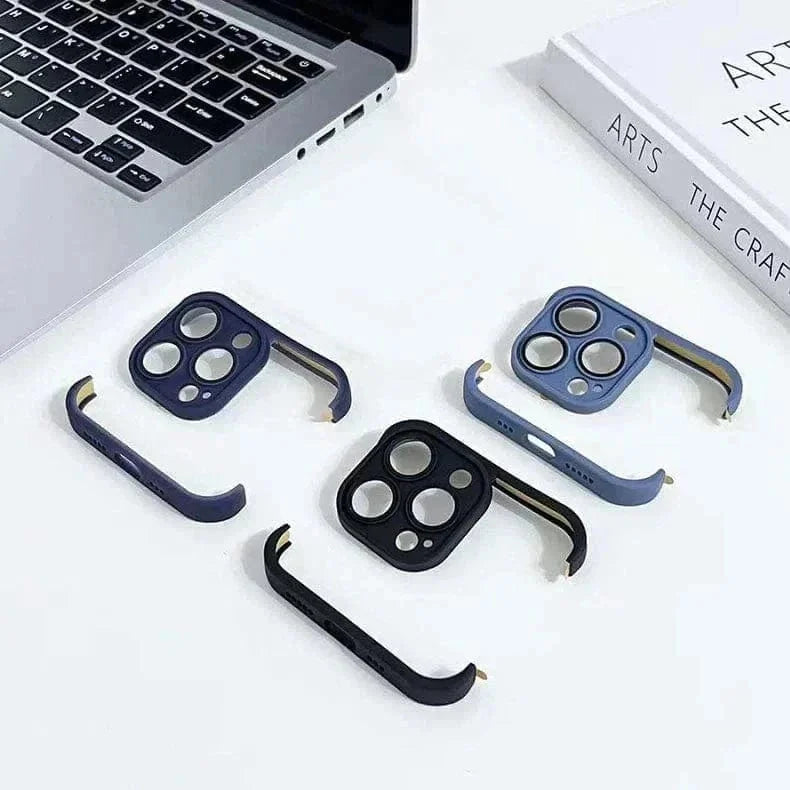 Real Bare Corner Pad Bordeless TPU Camera Lens Protection Case for iPhone 15