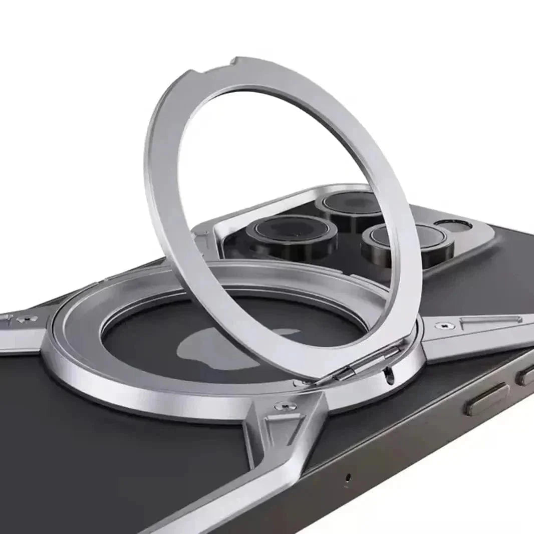 Rotation Kickstand Metal Frameless Magsafe Case for iPhone 16 Pro Max