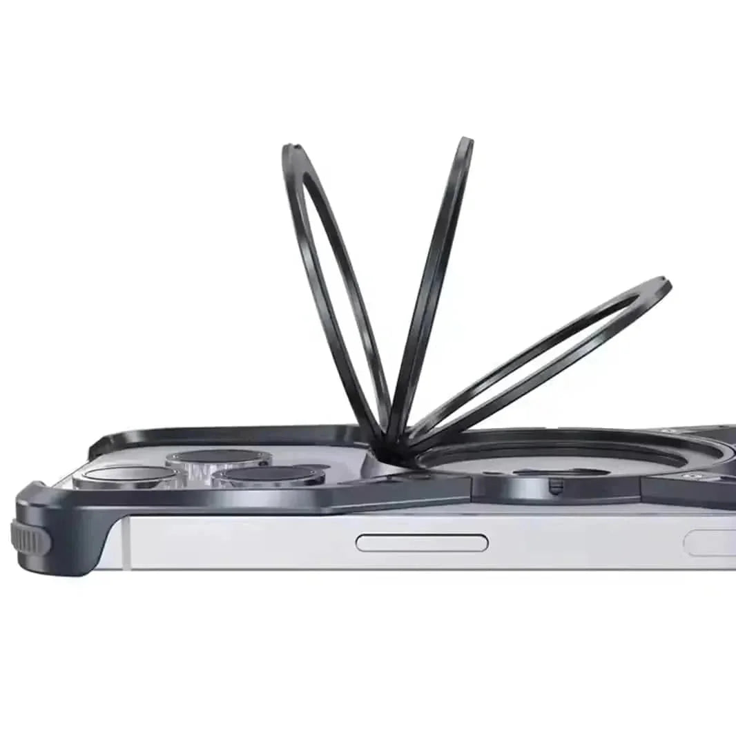 Rotation Kickstand Metal Frameless Magsafe Case for iPhone 16 Pro Max