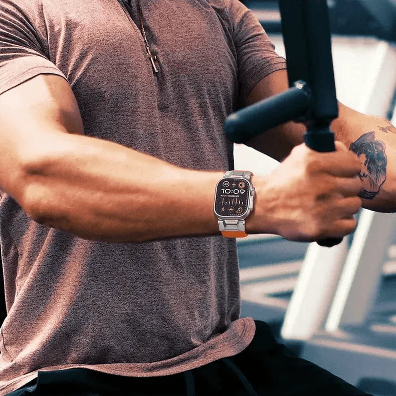 Rugged Military Tactical Silicone Band for Apple Watch 42 | 44 | 45 | Ultra 49 | 46mm S10