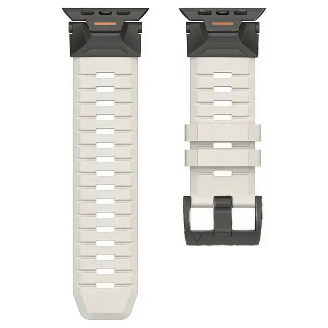 Rugged Military Tactical Silicone Band for Apple Watch 42 | 44 | 45 | Ultra 49 | 46mm S10