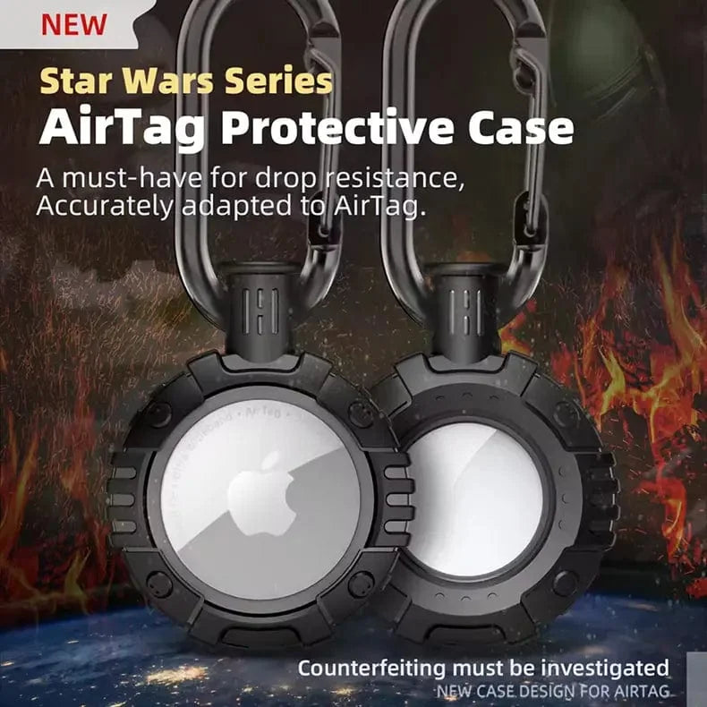 Rugged Soft TPU Keychain Cover for Apple AirTag